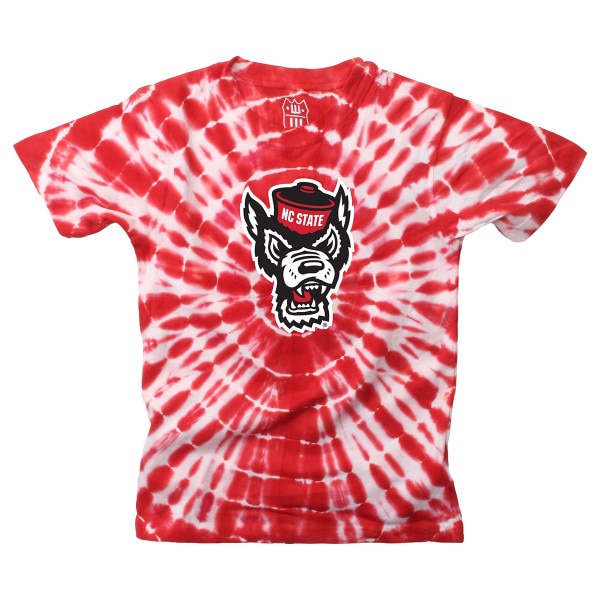 Red Youth Tie-Dye Tee - Wolfhead